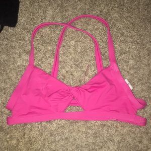 Pink swim top